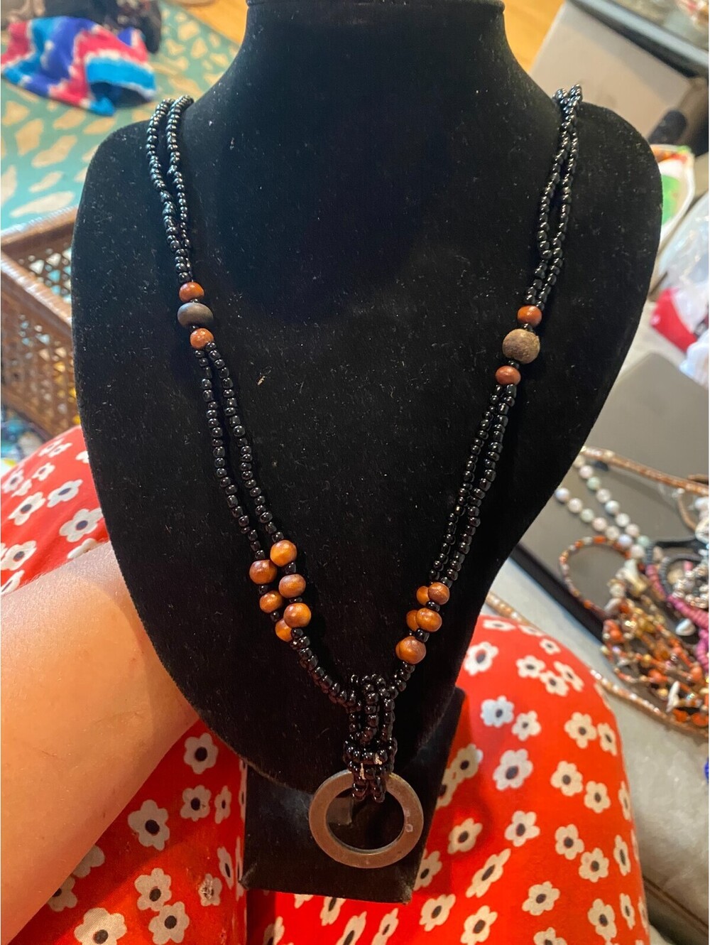 vintage boho statement necklace